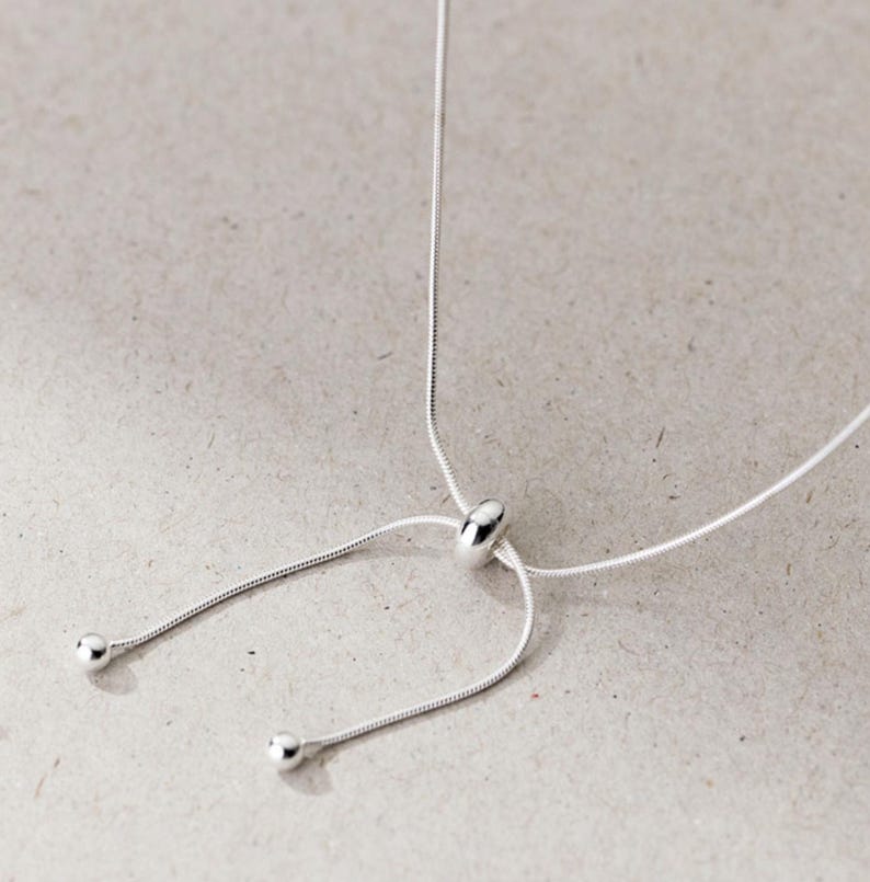 Lariat Necklace 925 Sterling Silver Personalize Gold Necklaces Best gift for her