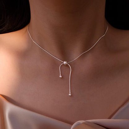 Lariat Necklace 925 Sterling Silver Personalize Gold Necklaces Best gift for her